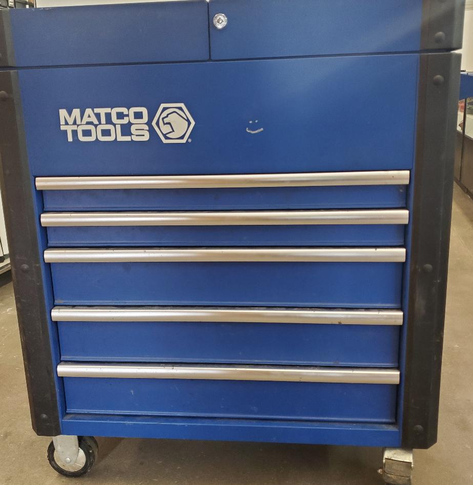 Matco Tool Box Rolling Cart Blue Very Good Sam S Locker Pawn