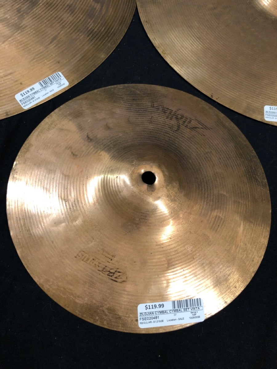ZILDJIAN CYMBAL SET VINTAGE Good Buya