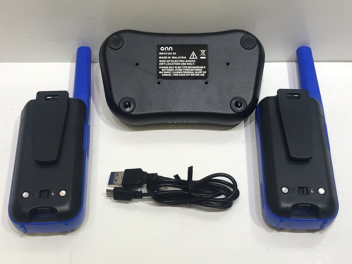 ONN ONA19WT004 NOAA 32 Mile 22 Channel Walkie Talkie 2 Pack With