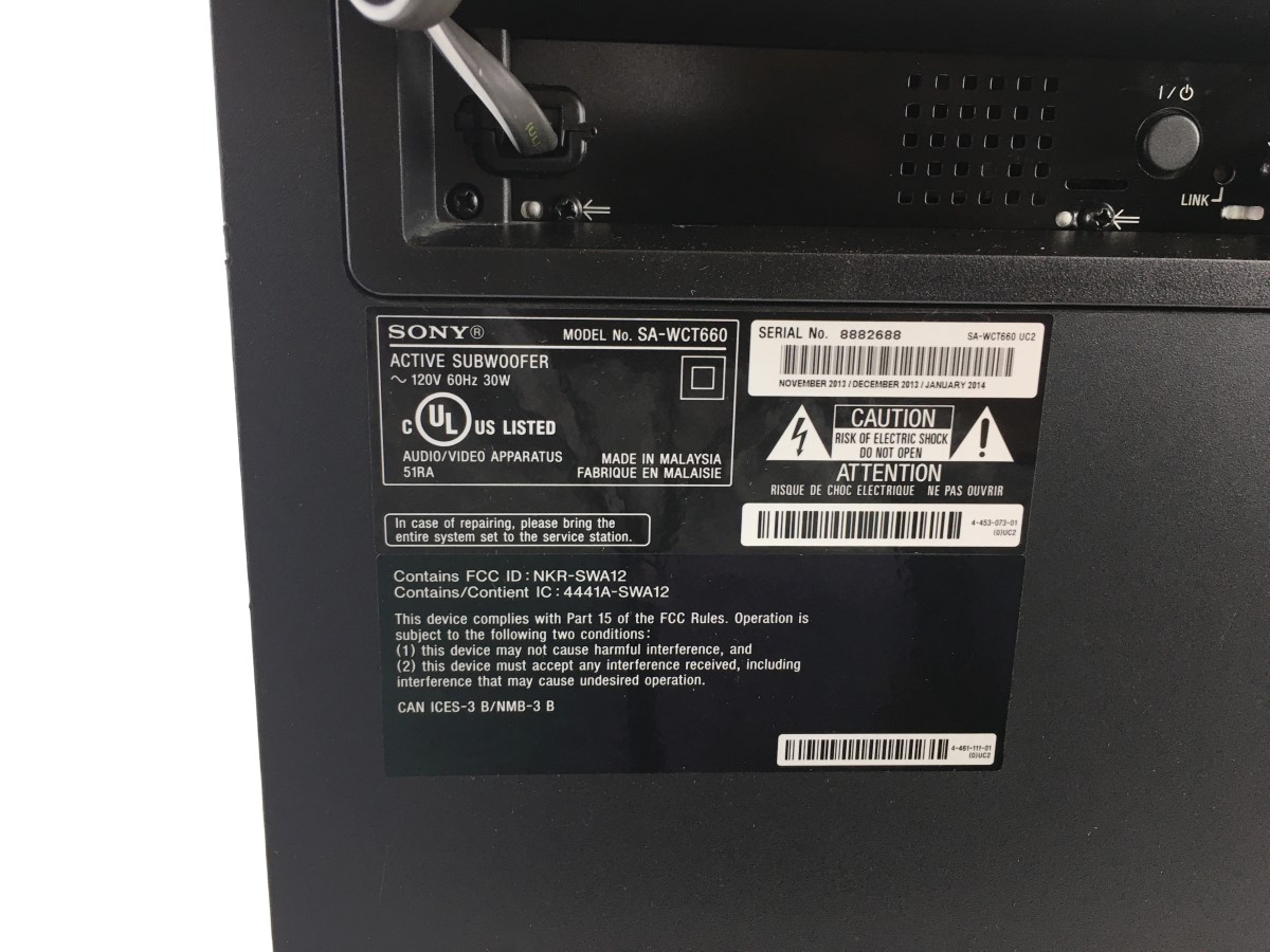 SONY SA-CT660, SURROUND SYSTEM, WITH REMOTE Very Good | MaxPawn | Las