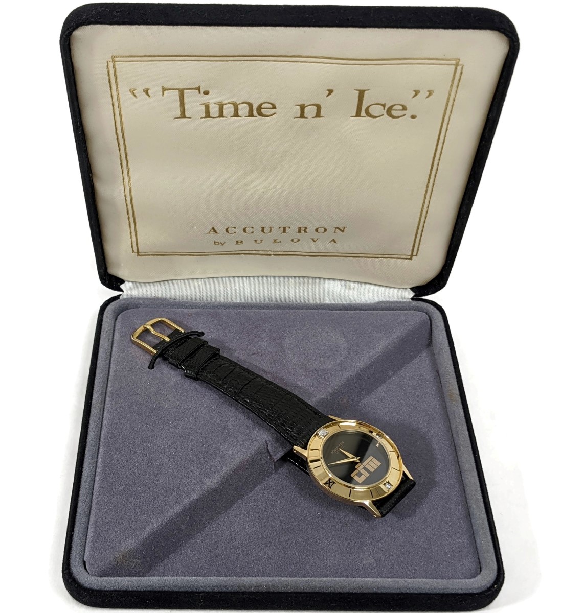 Vintage Bulova Accutron Swiss Quartz Diamond Accent Wristwatch Very