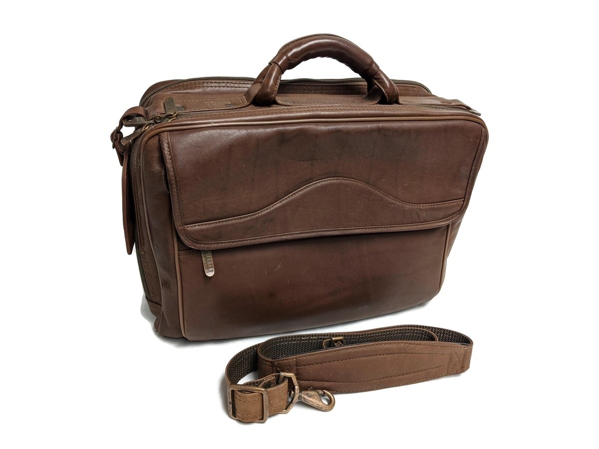 avenues in leather briefcase