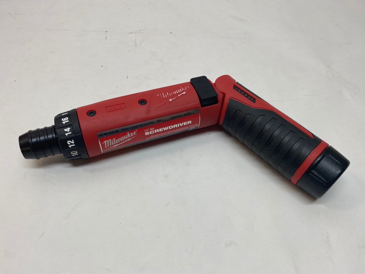 Milwaukee 210121 M4 4Volt LithiumIon Cordless 1/4" Hex Screwdriver Very Good Heartland