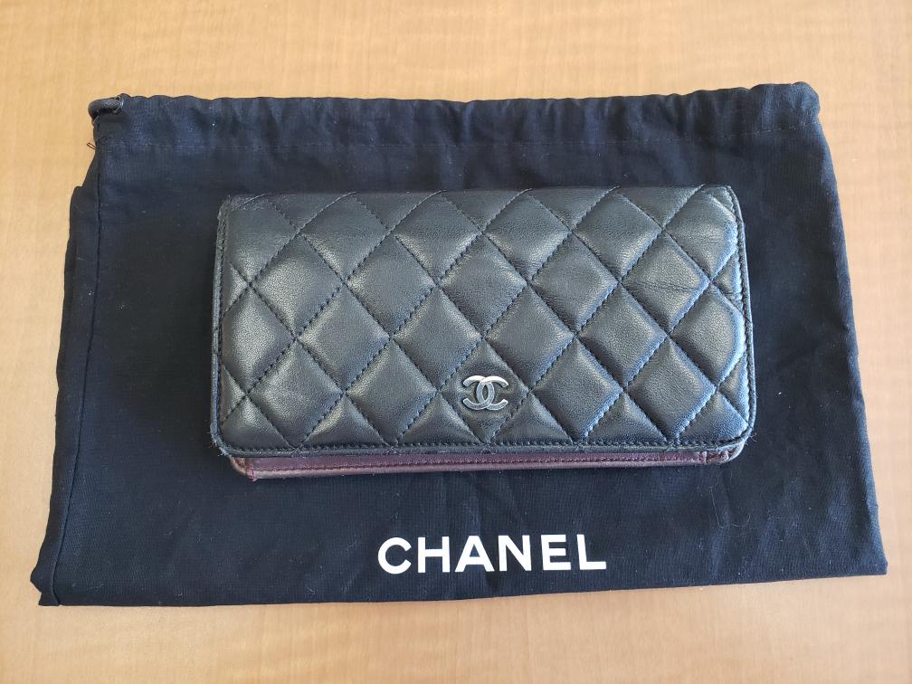 Chanel Black Quilted Classic Long Flap Wallet Very Good | CashCo Pawn