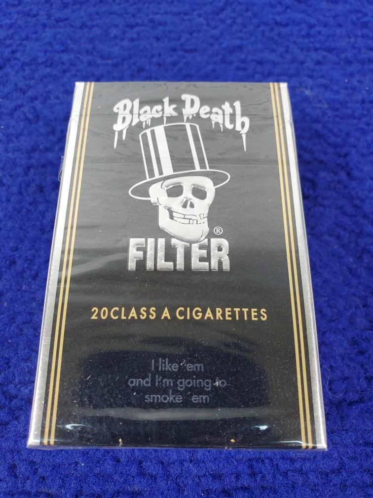 Black Death Cigarettes SEALED NIB Very Good THE PAWN KING   818dd511de6fe04c868bdf0ebae0e48e 