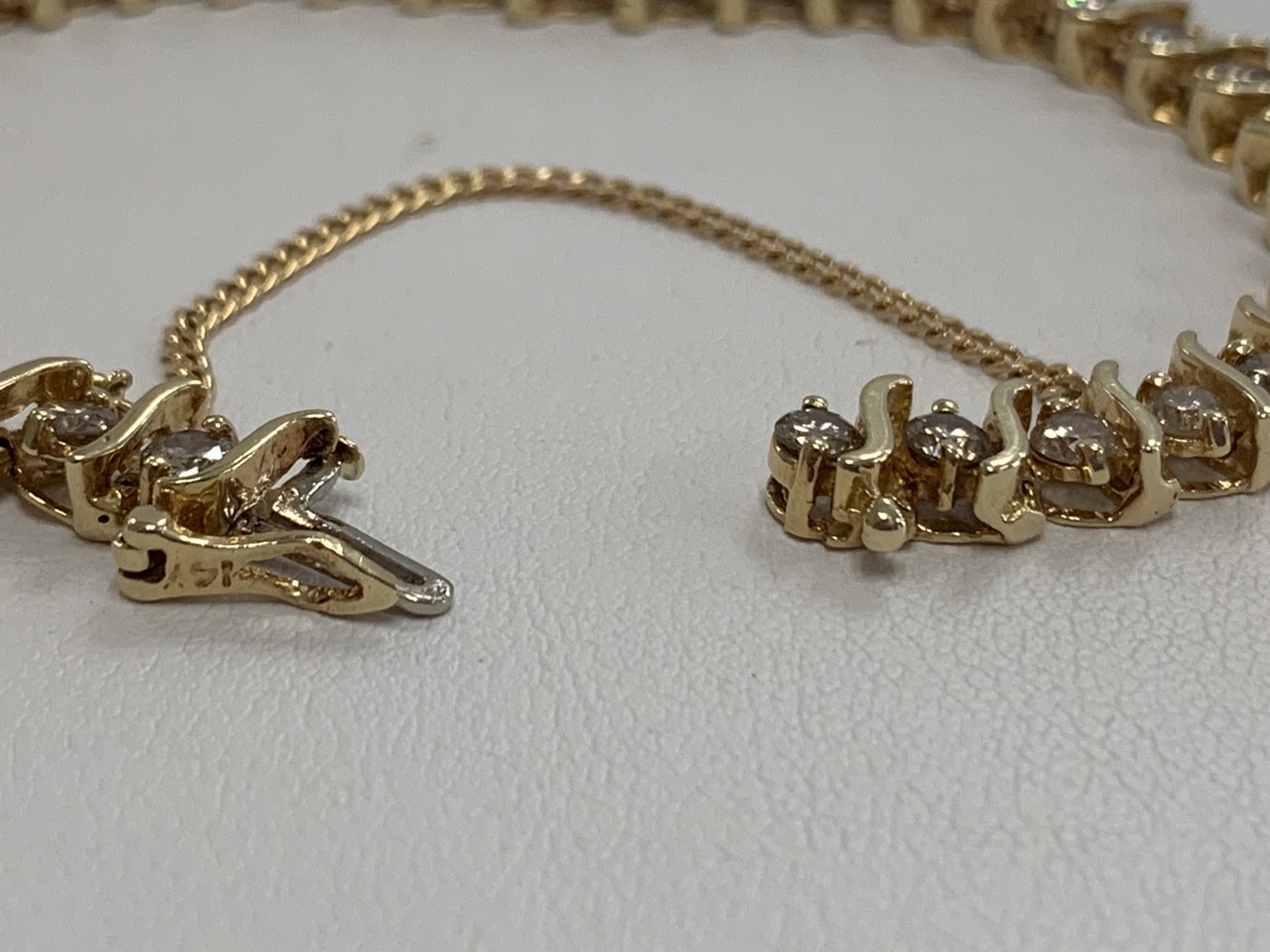 GoldDiamond Bracelet 35 Diamonds 4.98 Carat T.W. 14K
