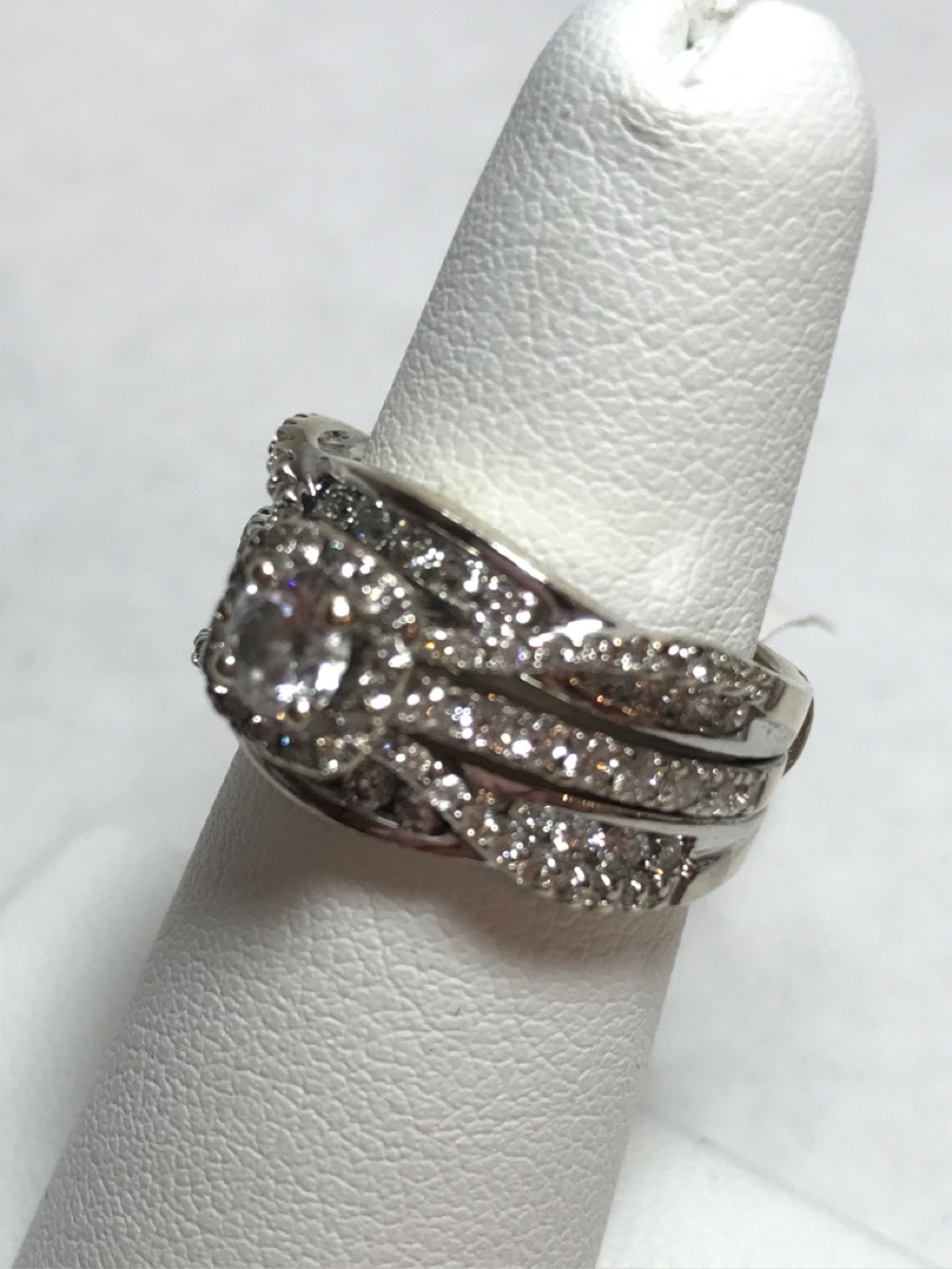 Lady's Diamond Wedding Set 99 Diamonds 1.47 Carat T.W. 14K