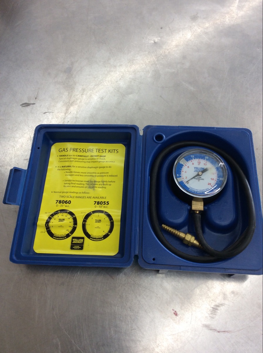 YELLOW JACKET 78060 GAS PRESSURE TEST KIT Good Extra Cash Pawn The