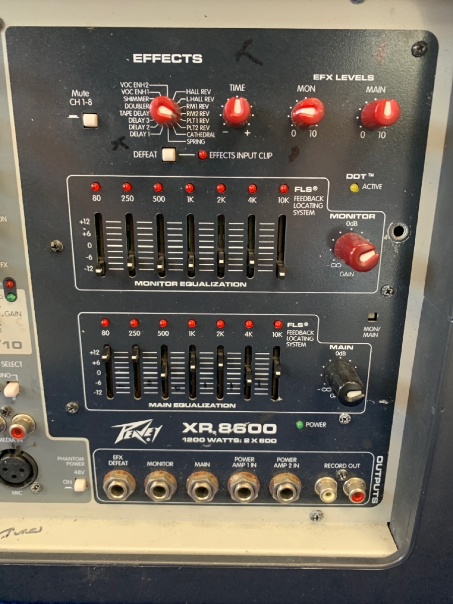 Peavey 8 Channel XR8600 Powered Mixer Good | THE PAWN KING