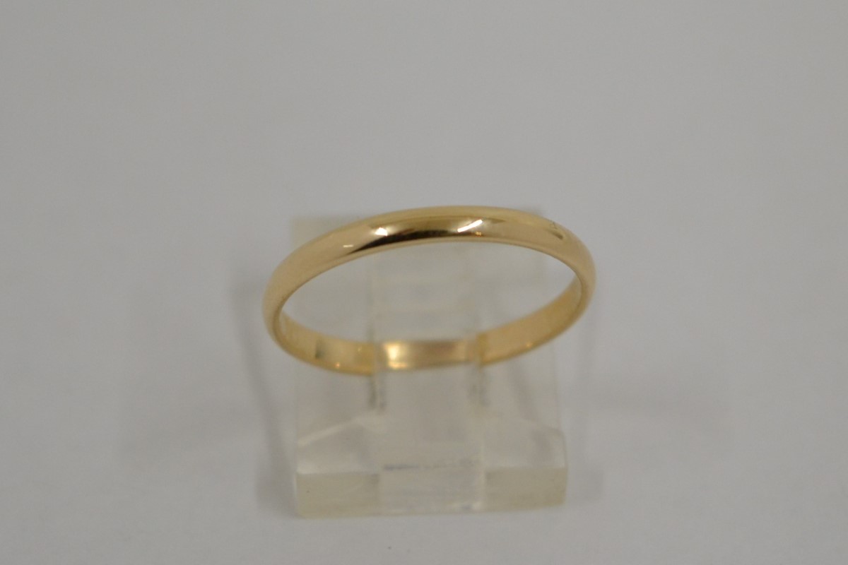 Lady's Gold Wedding Band 10K Yellow Gold 1.3g Size7.2 Pre