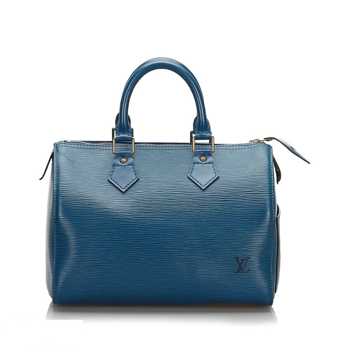 Louis Vuitton Speedy 30 Epi Leather Blue Boston Handbag Very Good | Heartland Pawnbrokers | Kansas