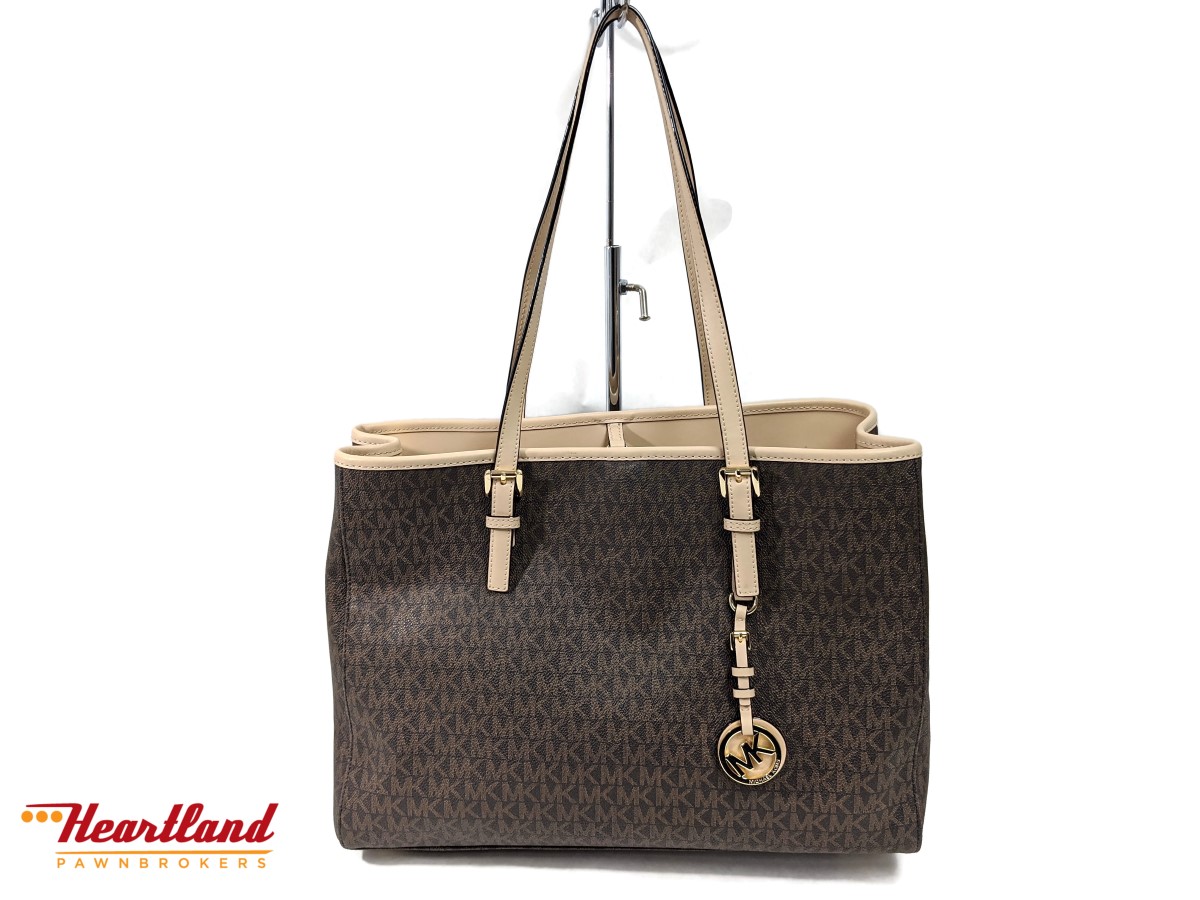 michael kors signature jet set tote