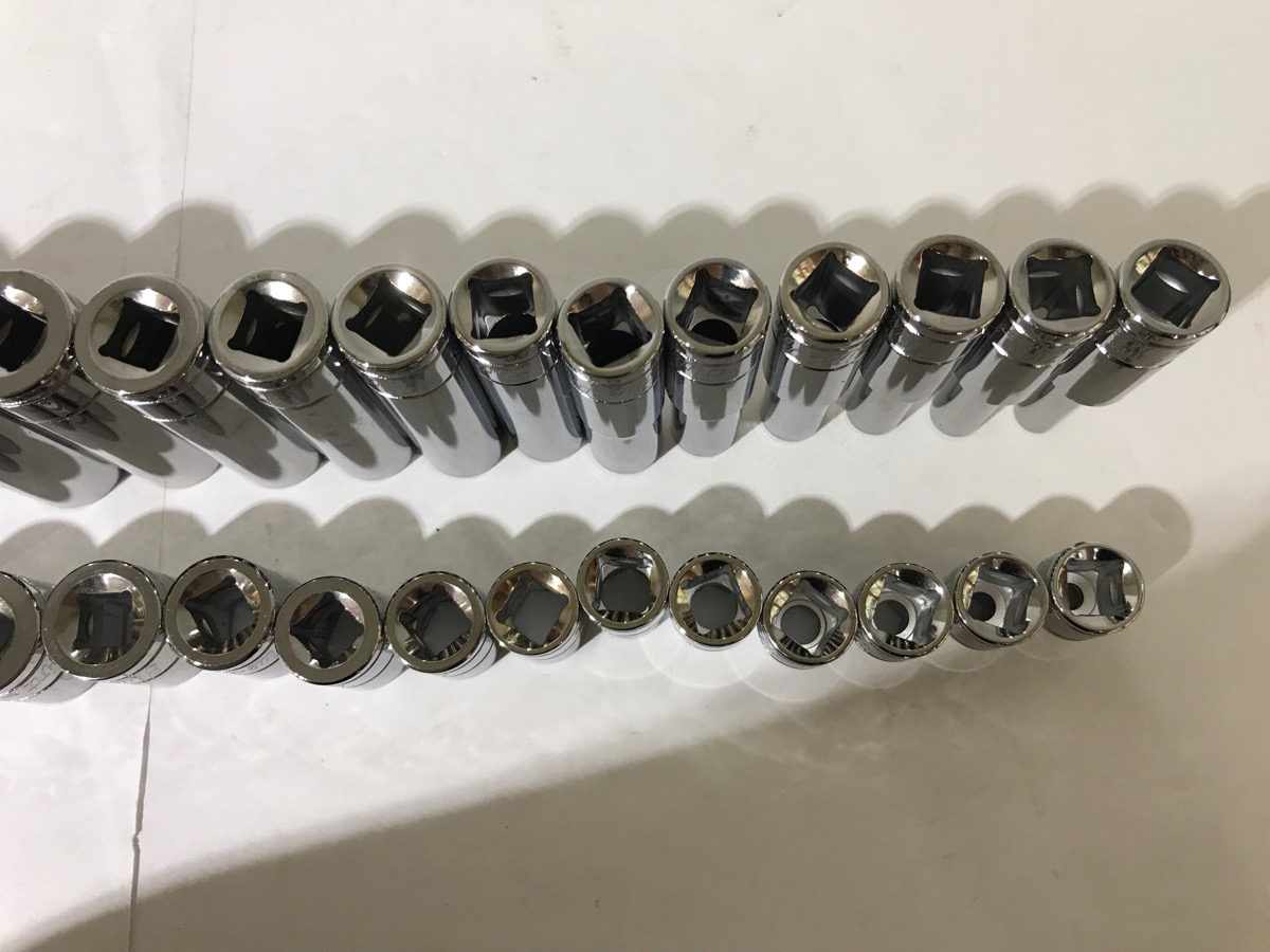 BluePoint Metric Socket Set of 26 (13 are deep) Very Good Buya