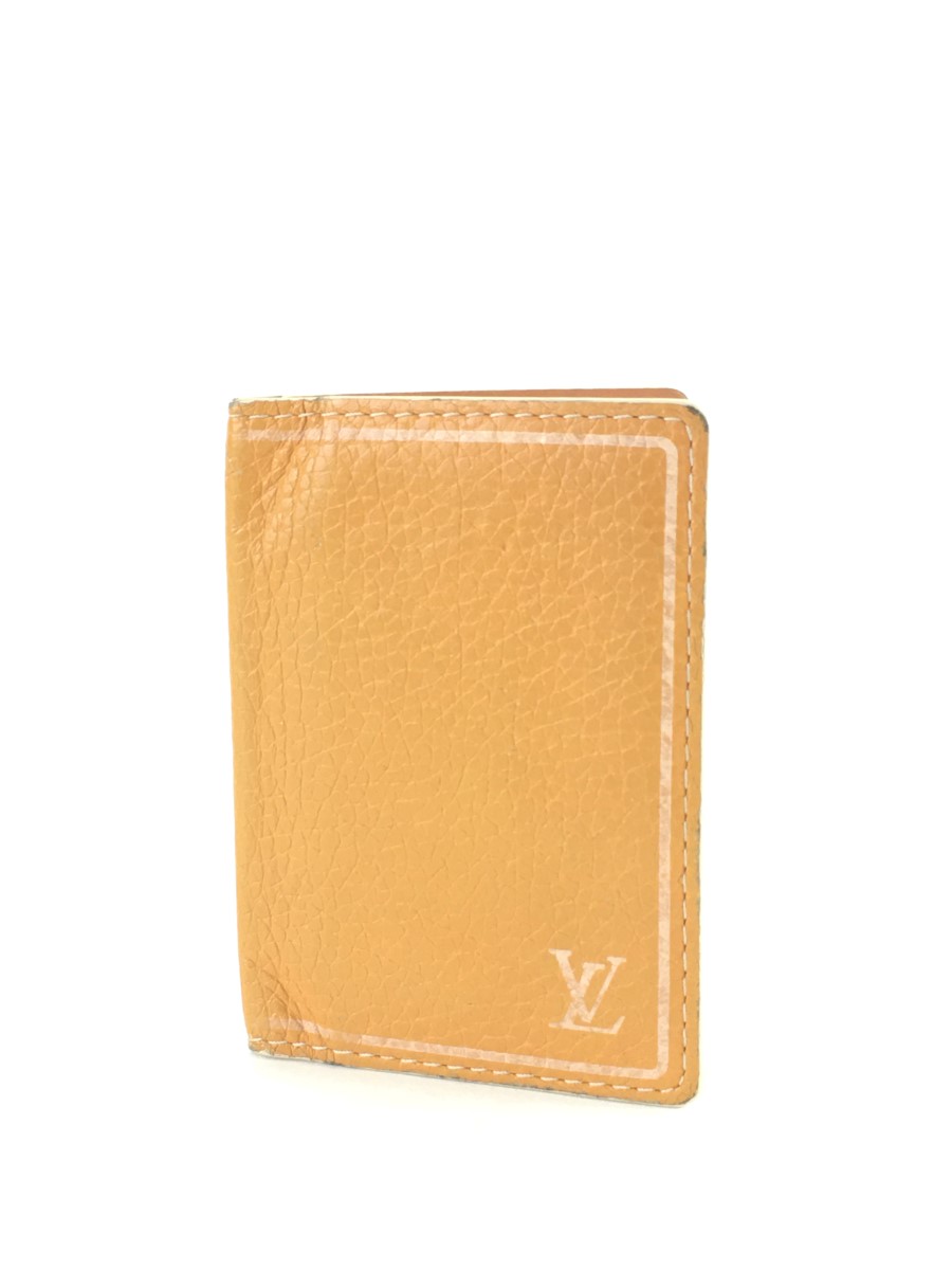 louis vuitton pocket organizer orange LOUIS VUITTON ORANGE TAURILLON POCKET ORGANIZER Good | Buya