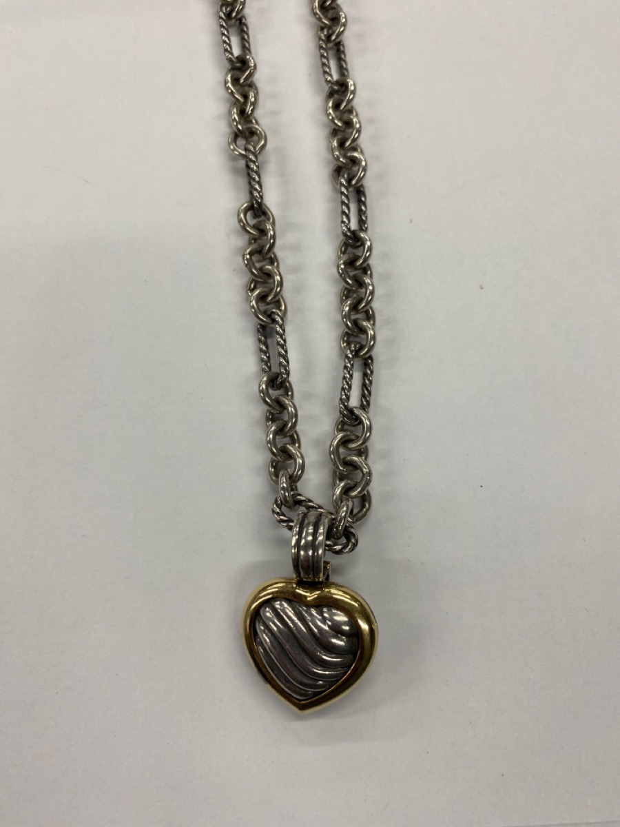 David Yurman Silver Necklaces HEART 925 Silver 61.7g Pre-owned | Big ...