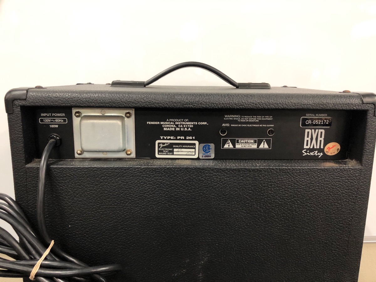 Fender BXR 60 Bass Combo Amp Good CashCo Pawn San Diego CA