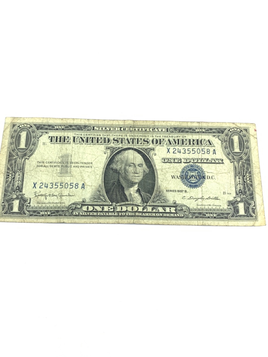 $1 Silver Certificate One Dollar Bill Series 1957 B Very Good PALACE