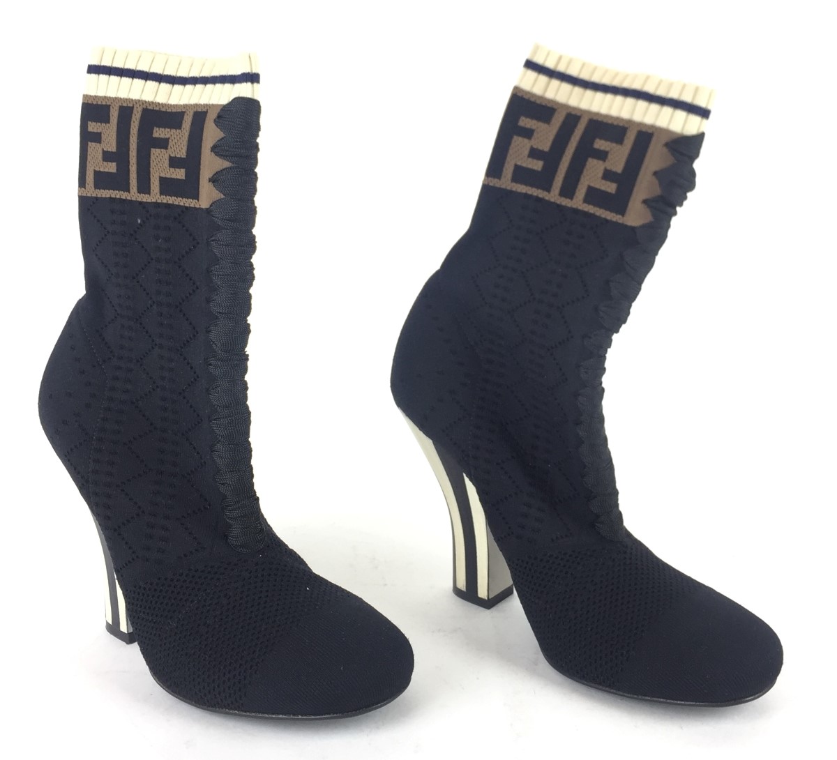 FENDI BLACK LOGO SOCK BOOTS SIZE 36 Very Good | MaxPawn | Las Vegas | NV