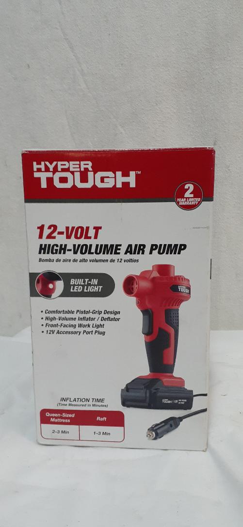 HYPER TOUGH 12VOLT HIGHVOLUME AIR PUMP Like New Buya
