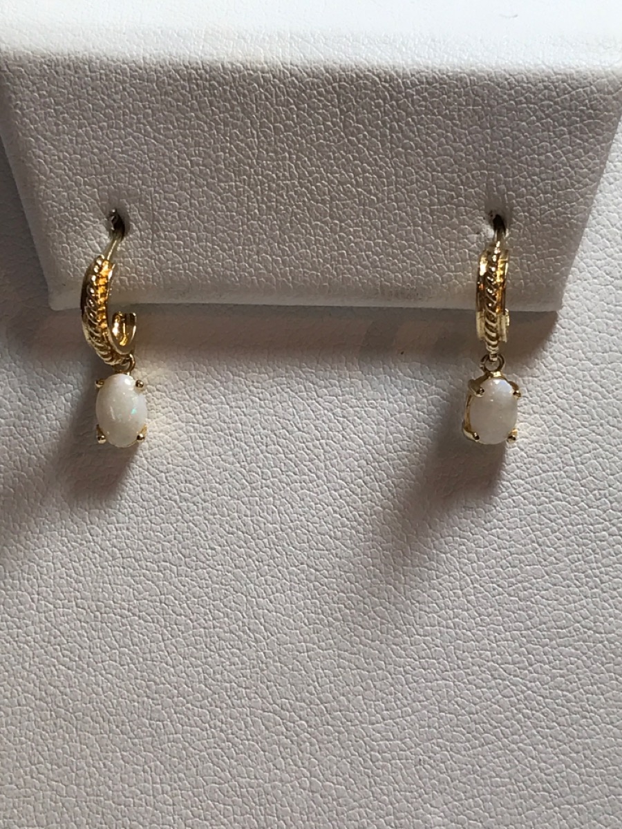 Opal Stone Necklace 14K Yellow Gold 1.3g Preowned American Pawn and