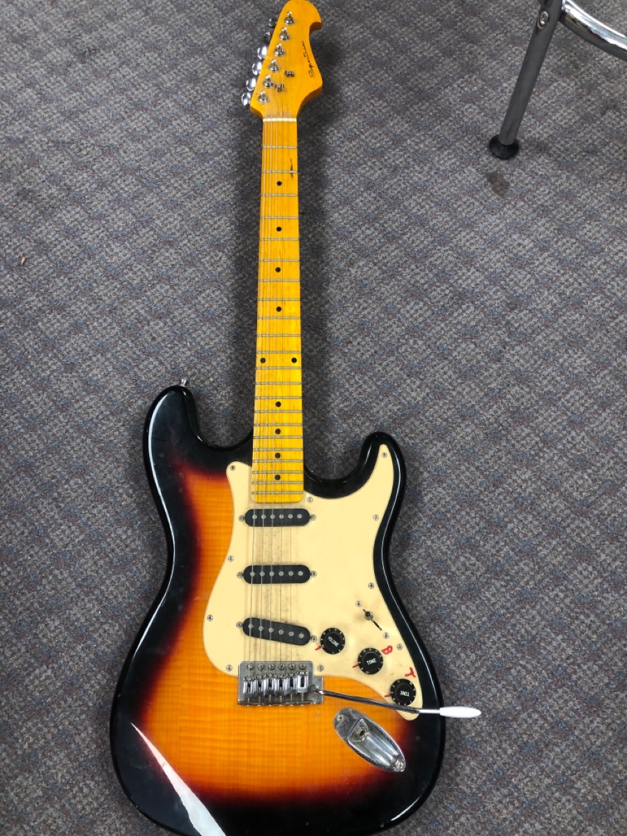 SPECTRUM ELECTRIC GUITAR BLACK Acceptable Buya