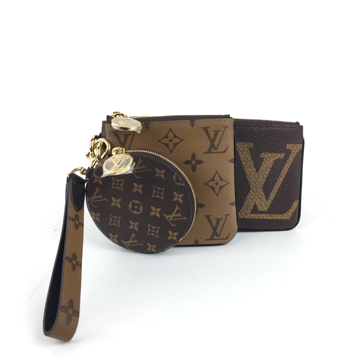 lv monogram trio pouch