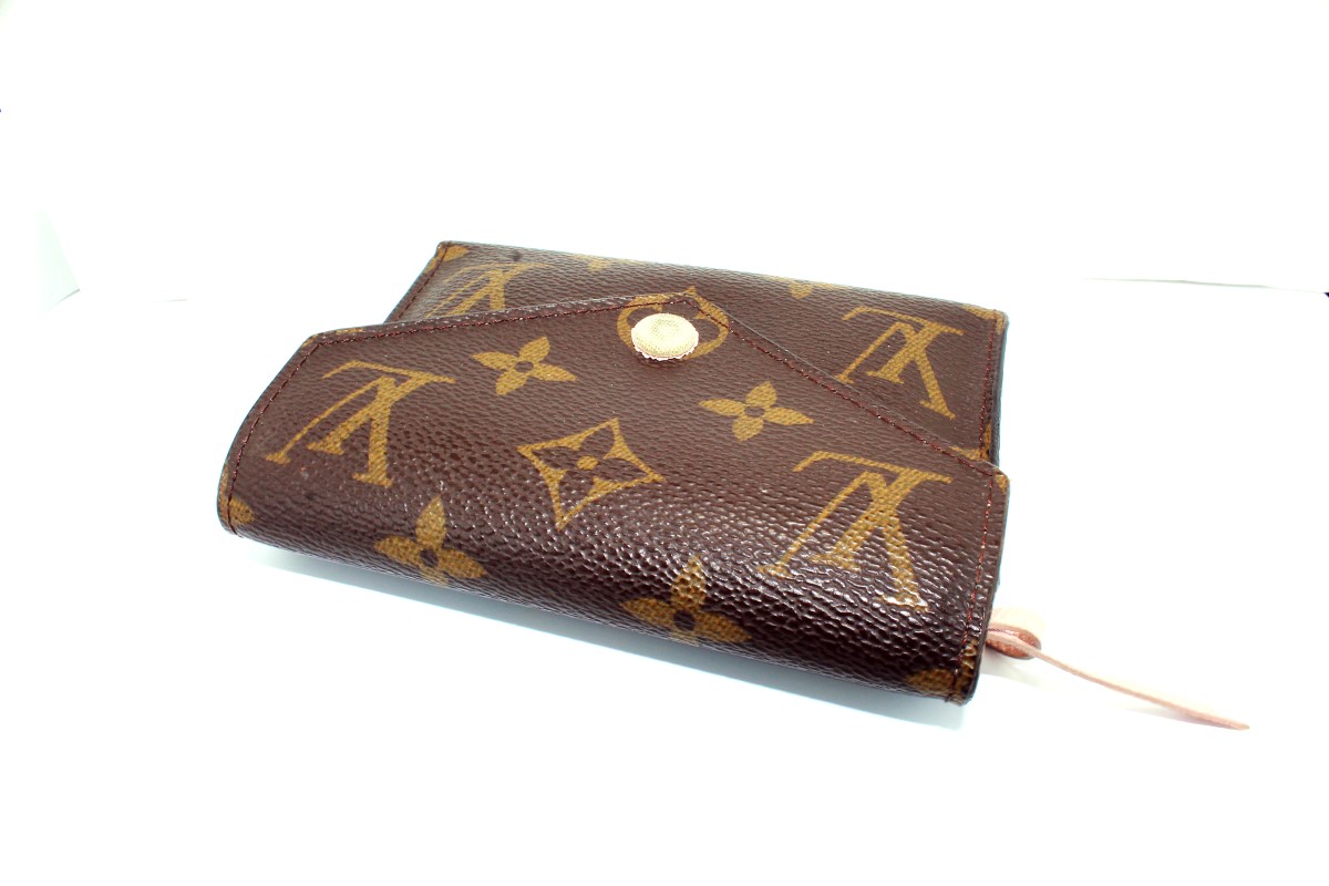 LOUIS VUITTON VICTORINE WALLET MONOGRAM Cover On Snap Missing Envelope Style Good | Braswell ...