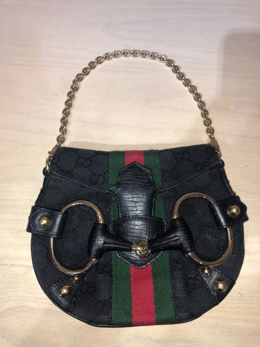 gucci horsebit canvas