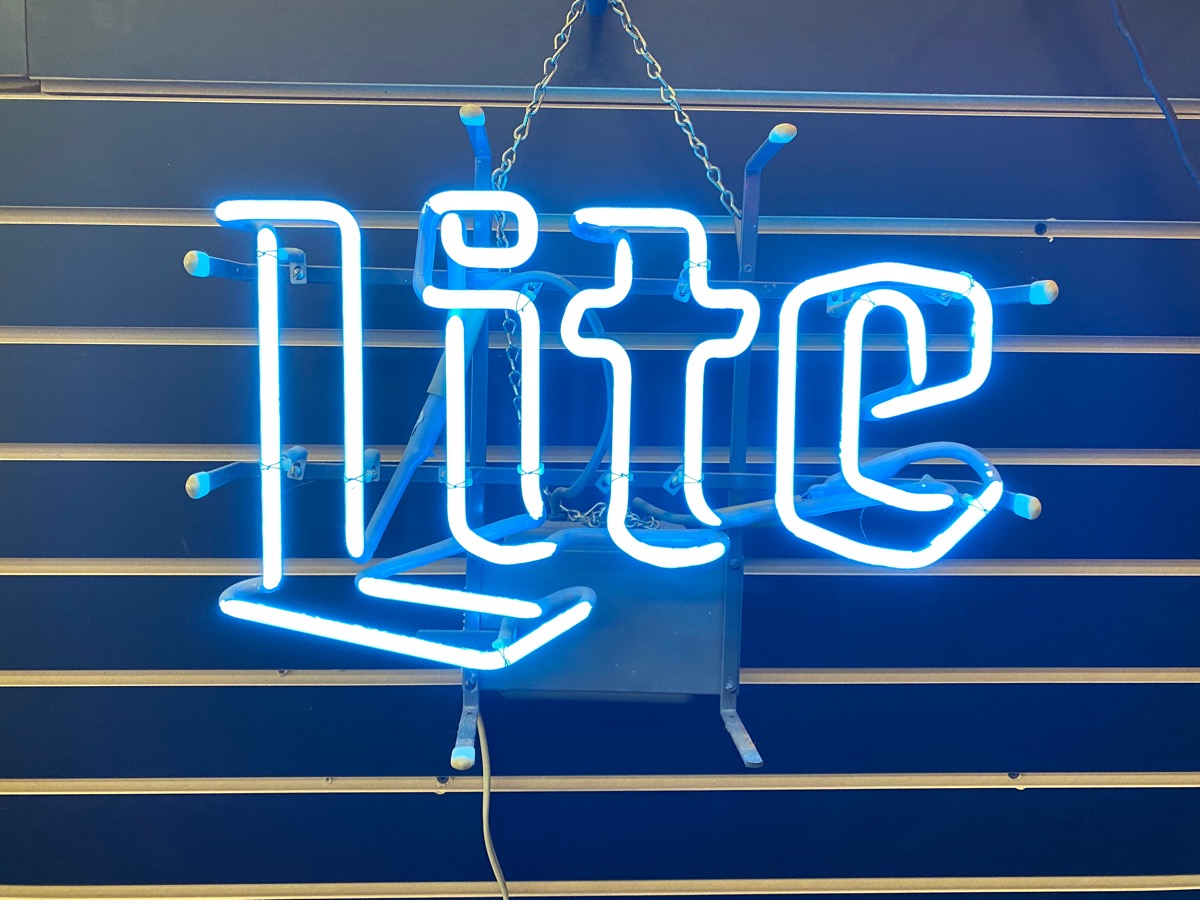 vintage miller lite neon sign good heartland pawnbrokers kansas vintage miller lite neon sign