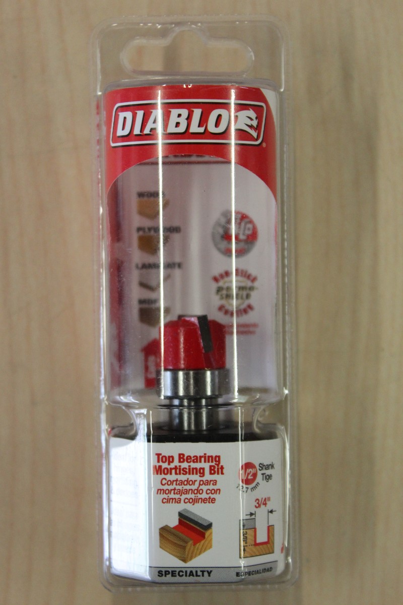 Diablo DR16520 3/4" x 1/2" Carbide Top Bearing Dado Router Bit BRAND