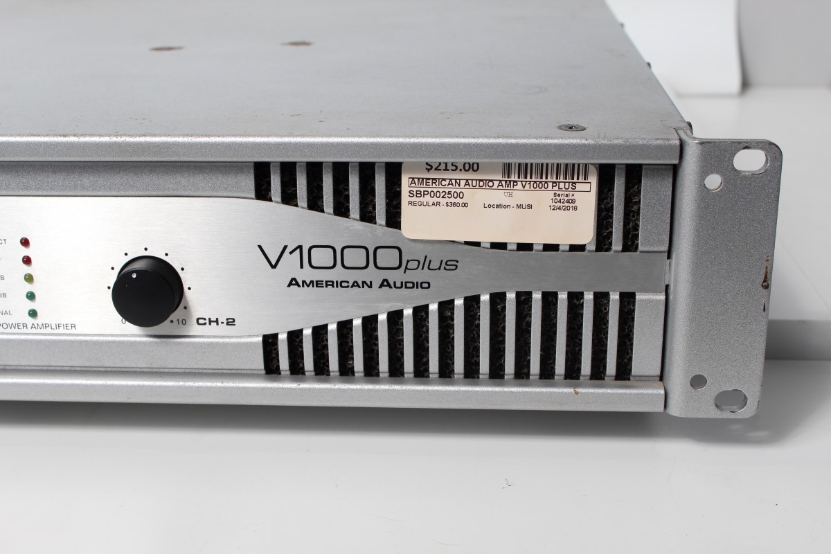 雑誌で紹介された 更に値下げ American Audio V1000 Plus パワーアンプ