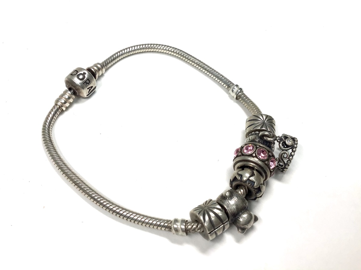 Pandora Silver Bracelet 925 Silver 20.3dwt Preowned