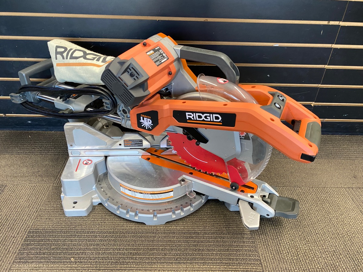 Ridgid Ms255sr 10 Dual Bevel Sliding Compound Miter Saw Very Good Heartland Pawnbrokers Kansas 