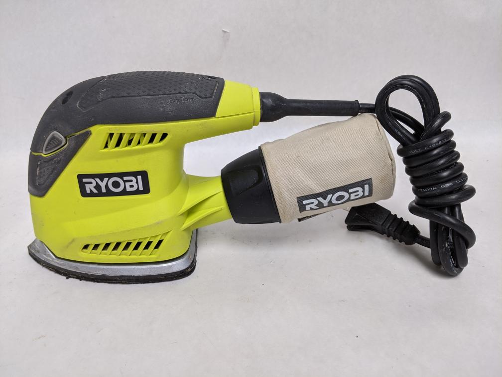Ryobi CFS1503 1.2 Amp Corded 5.5" Corner Cat Sander with Dust Bag Very