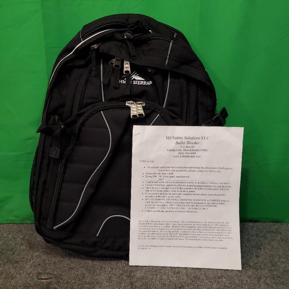 High Sierra BulletProof / Kevlar Backpack Lightweight School