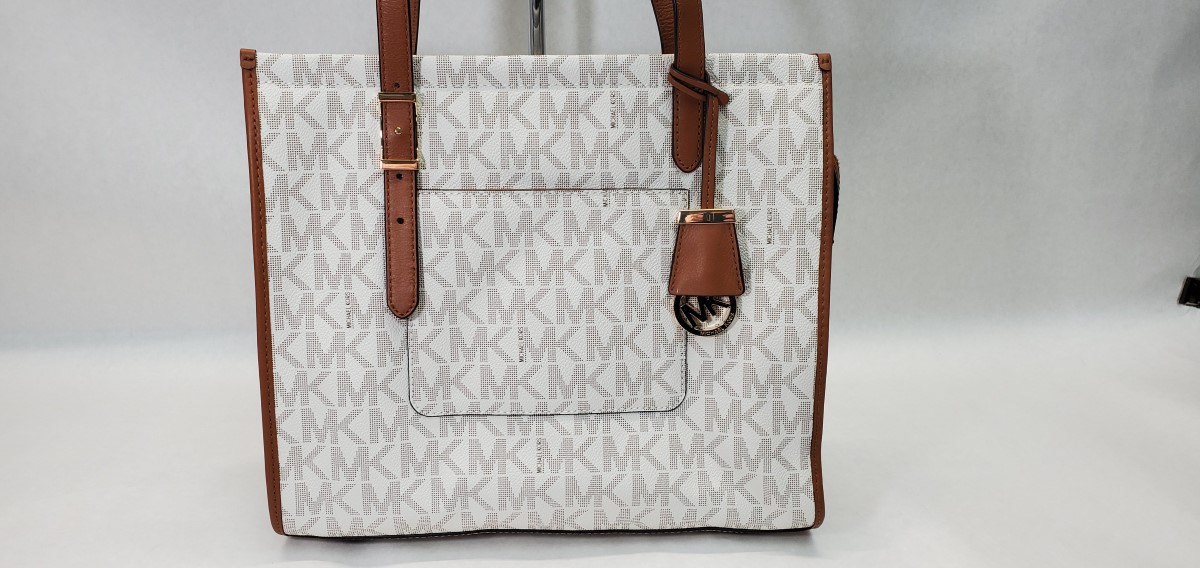 michael kors monogram tote grey