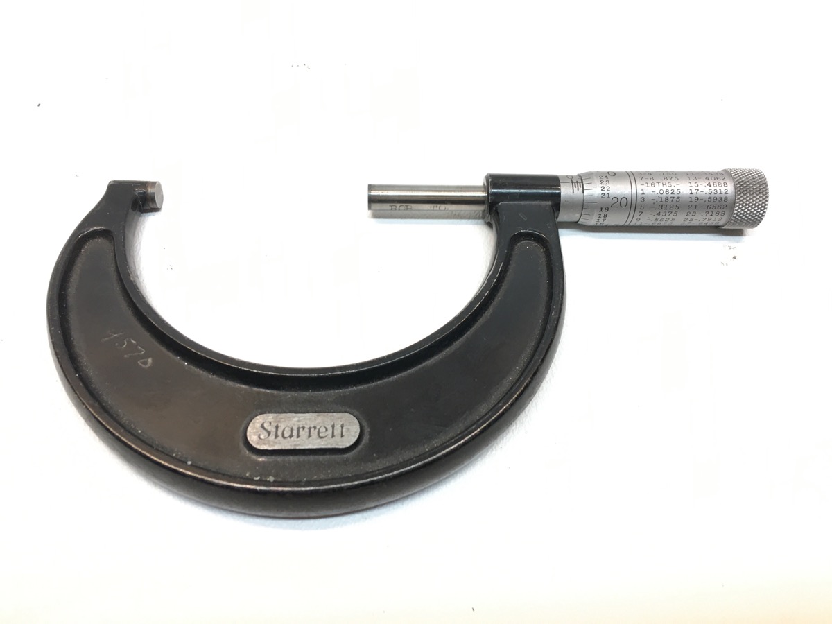 STARRETT 2" 3" MICROMETER 436 Very Good Buya