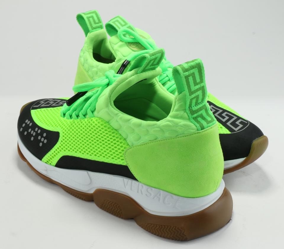 versace cross chainer fluo green