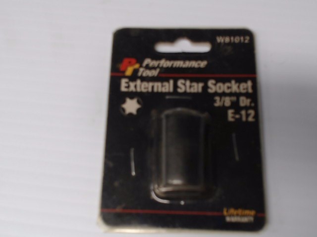 Performance Tool W81012 E-12 External Star Socket 