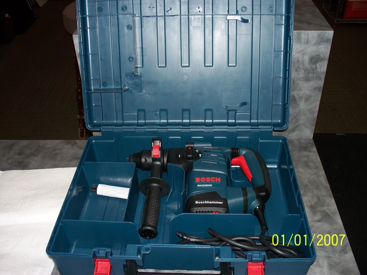 BOSCH ROTARY HAMMER RH328VC, 360° AUXILIARY HANDLE, VARIABLE SPEED 3