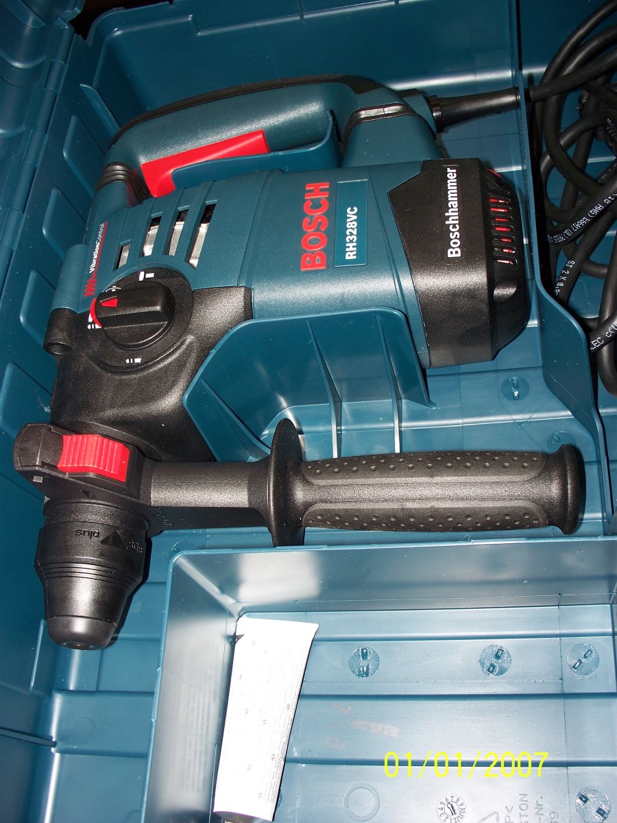 BOSCH ROTARY HAMMER RH328VC, 360° AUXILIARY HANDLE, VARIABLE SPEED 3