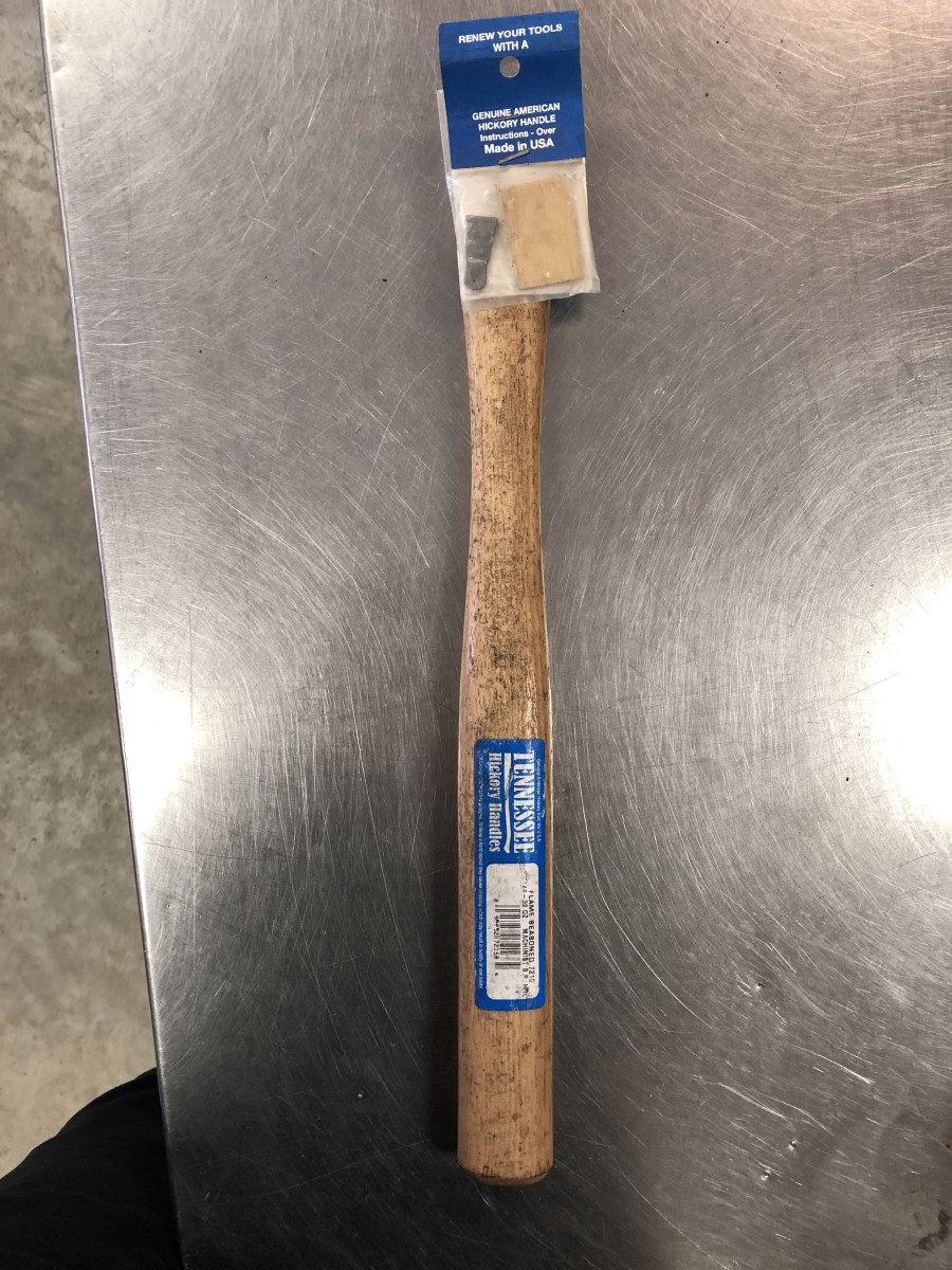 Vintage Tennessee Hickory Handles 16" Machinist Hammer Handle 2432oz