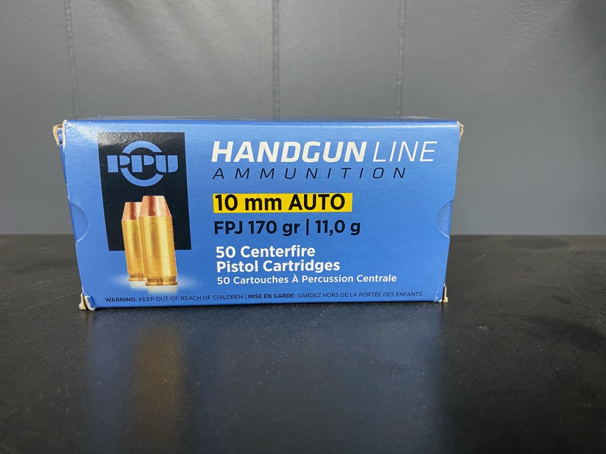 PPU (Prvi Partizan) 10mm Auto Ammunition 50 Rounds 170 Grain FPJ