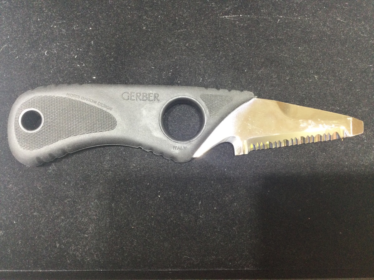Gerber Serated Dive Knife Moris Baroni Design Made In Italy Very Good