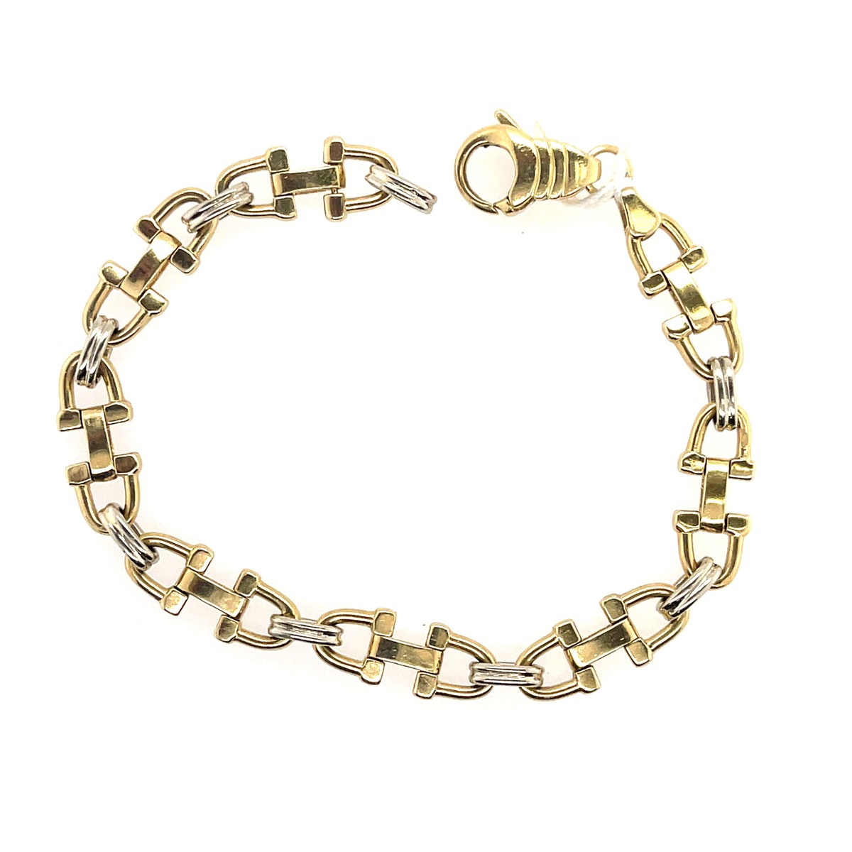 Gold Fashion Bracelet 14K 2 Tone Gold 13.7g Preowned Naranja Pawn Inc Homestead FL