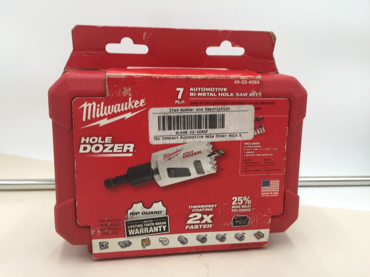 Milwaukee 49224083 7 Piece Holedozer Bi-Metal Holesaws