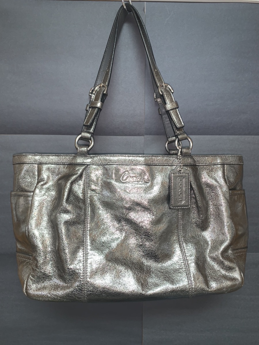 coach metallic tote