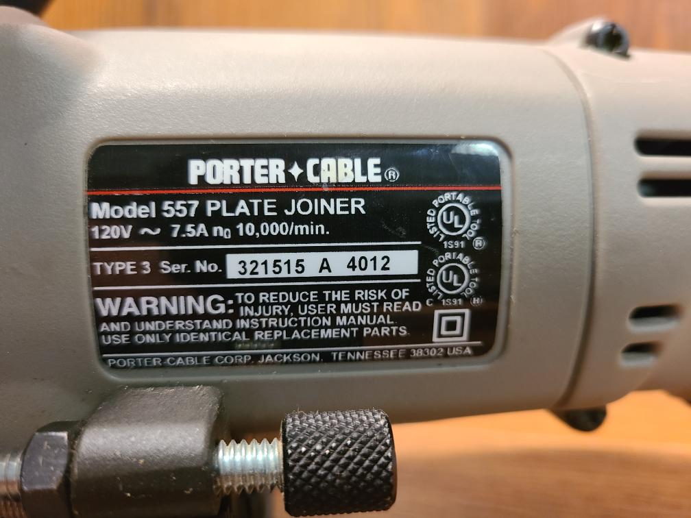 PORTER CABLE 557 PLATE JOINTER Acceptable Buya