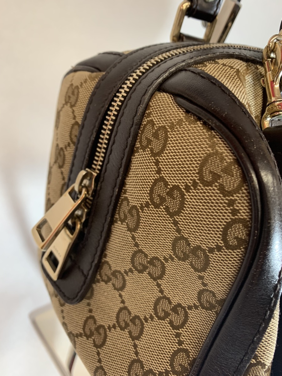 AUTHENTIC GUCCI SHERRY LINE BOSTON CROSS WITH GUCCI GG MONOGRAM CANVAS ...