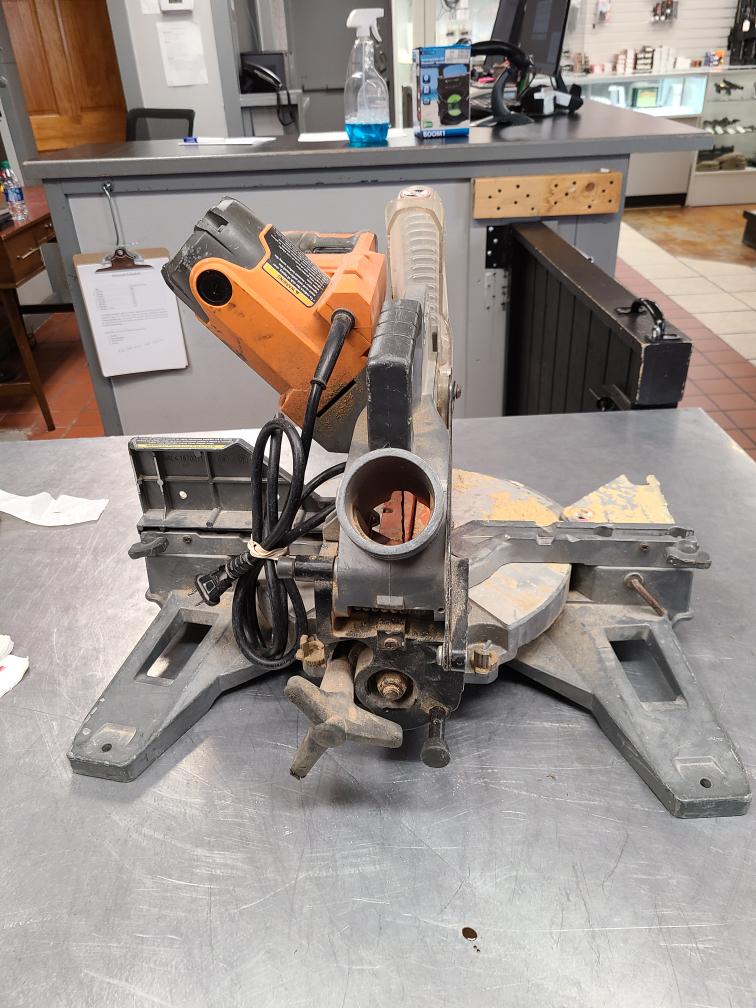 RIDGID R4112 DUEL BEVEL MITER SAW 10" (RERandi) Acceptable Sharp